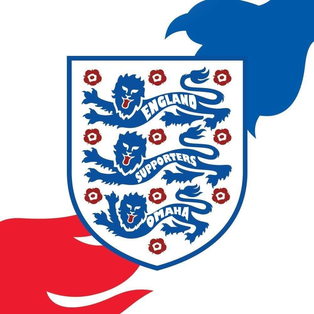 England Supporters Omaha badge