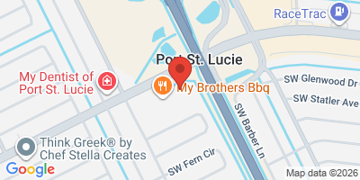 Map showing location of Tail-Gators Brews & Grill