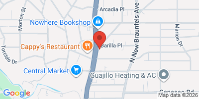 Map showing location of The Broadway 50 50