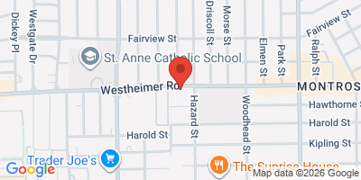 Map showing location of The Phoenix on Westheimer