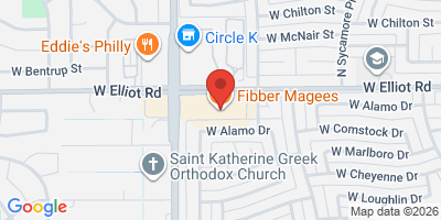 Map showing location of Fibber Magees