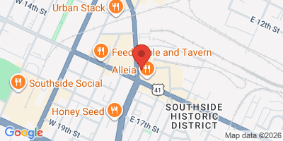 Map showing location of Tailgate Brewery