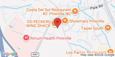 Map showing location of Park Road Pub