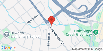 Map showing location of Dilworth Grille