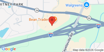 Map showing location of Beer Tooth Taproom