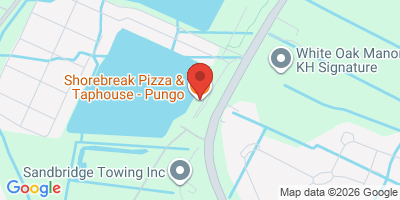 Map showing location of Shorebreak Pizza & Taphouse - Pungo