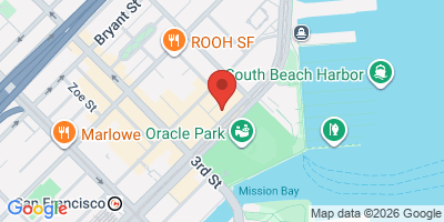 Map showing location of Underdogs Cantina