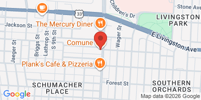 Map showing location of Parson's North Brewing Company
