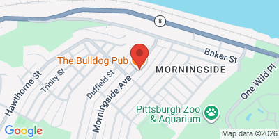 Map showing location of The Bulldog Pub