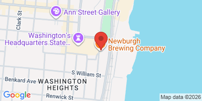 Map showing location of Newburgh Brewing Company
