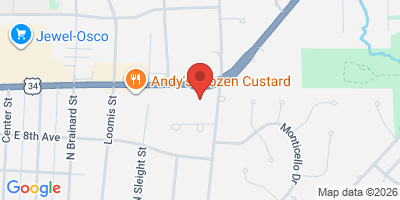 Map showing location of The Can Bar Naperville