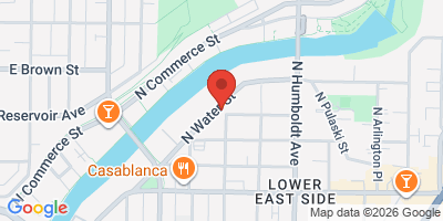 Map showing location of Red Lion British Pub on Tannery Row