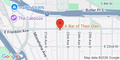 Map showing location of A Bar of Their Own