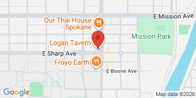 Map showing location of Logan Tavern