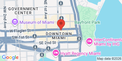 Map showing location of Tkl Lobster & Burger Miami
