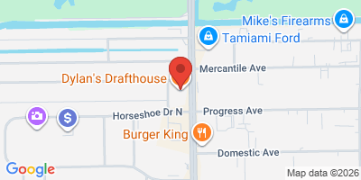 Map showing location of Dylan's Drafthouse