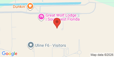 Map showing location of The Cove Outdoor Bar at PCSC