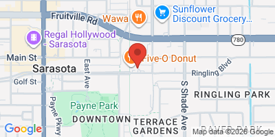 Map showing location of Shamrock Pub