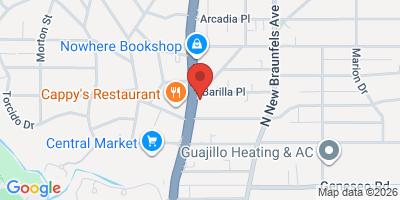 Map showing location of The Broadway 50 50