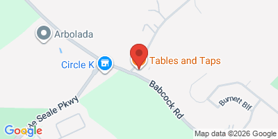 Map showing location of Tables and Taps