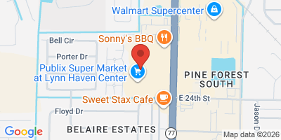 Map showing location of Beef 'O' Brady's Lynn Haven