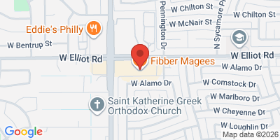 Map showing location of Fibber Magees