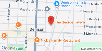 Map showing location of The George Tavern