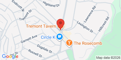 Map showing location of Tremont Tavern