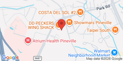 Map showing location of Park Road Pub