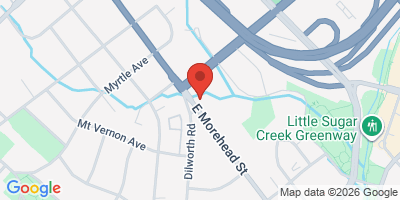 Map showing location of Dilworth Grille