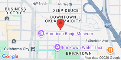 Map showing location of Skinny Slim's