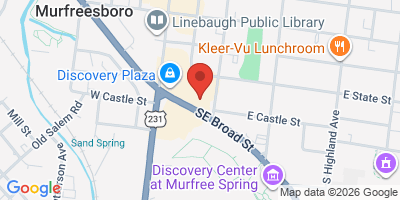 Map showing location of Party Fowl