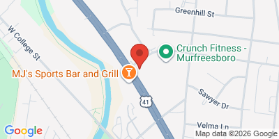 Map showing location of Champy's Chicken