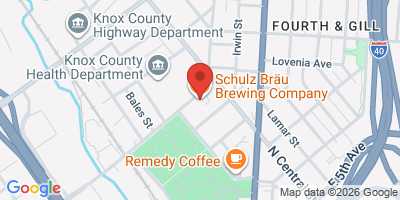 Map showing location of Schulz Bräu Brewing Company