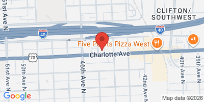 Map showing location of M.L. Rose