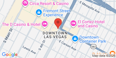 Map showing location of Hennessey's Tavern Las Vegas