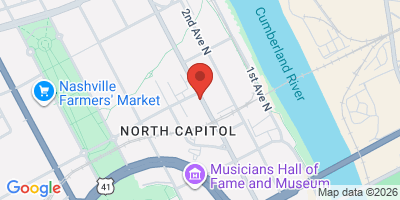 Map showing location of Jonathan's Grille