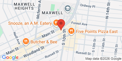 Map showing location of Noble's East
