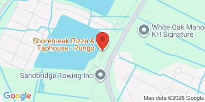 Map showing location of Shorebreak Pizza & Taphouse - Pungo