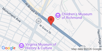 Map showing location of Gus' Bar and Grill