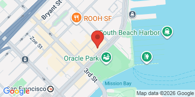 Map showing location of Underdogs Cantina