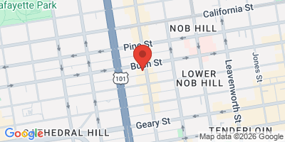 Map showing location of McTeague's Saloon