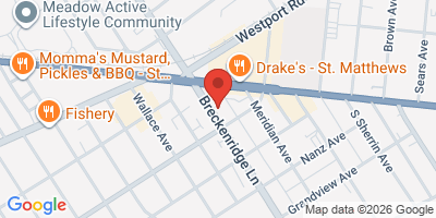 Map showing location of Saints Pizza and Pub