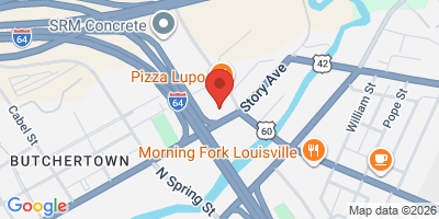 Map showing location of Vernon Lanes