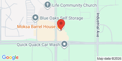 Map showing location of Moksa Barrel House