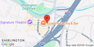 Map showing location of Astro Beer Hall Shirlington