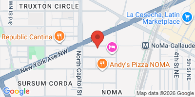 Map showing location of Menomale NoMa