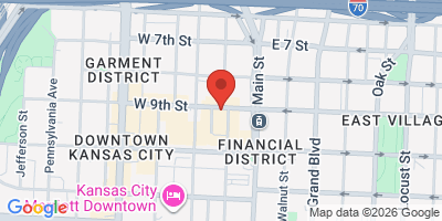 Map showing location of The Dub KC
