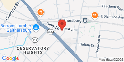 Map showing location of Saints Row Brewing