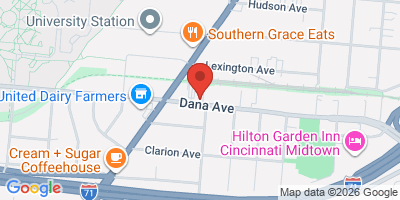 Map showing location of Dana Gardens